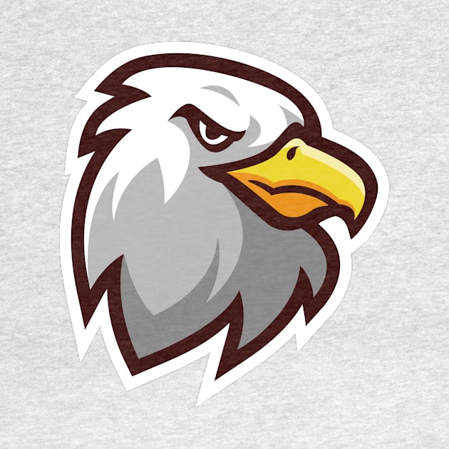 Eagle Head Mascot Logo by Irkhamsterstock